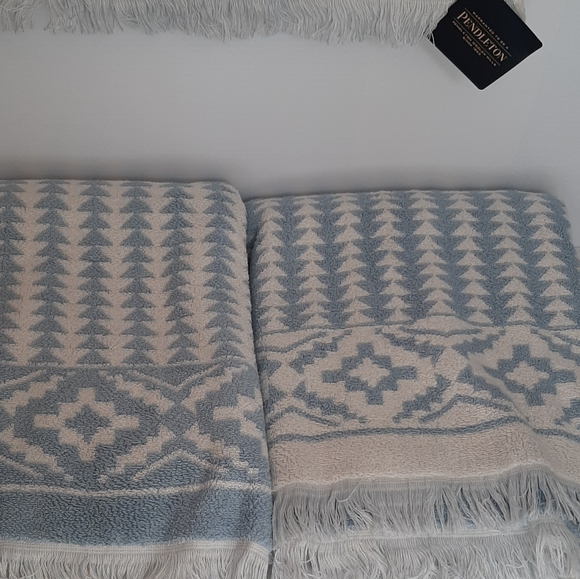 Pendleton Woolen Mills Sundown Cotton 2 Bath Towel 2 Hand Towel Set - Picture 10 of 15